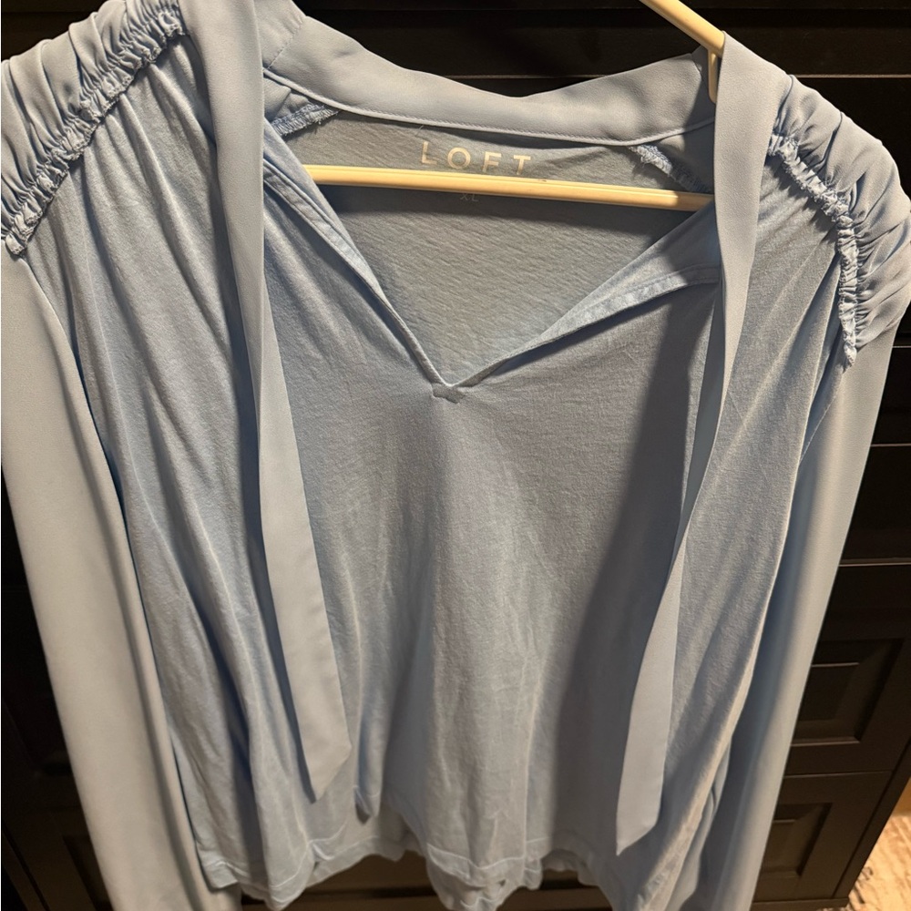 LOFT Women's Sky Blue Blouse